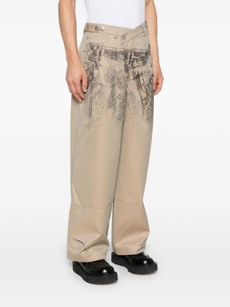 Trompe-l'oeil Straight Trousers