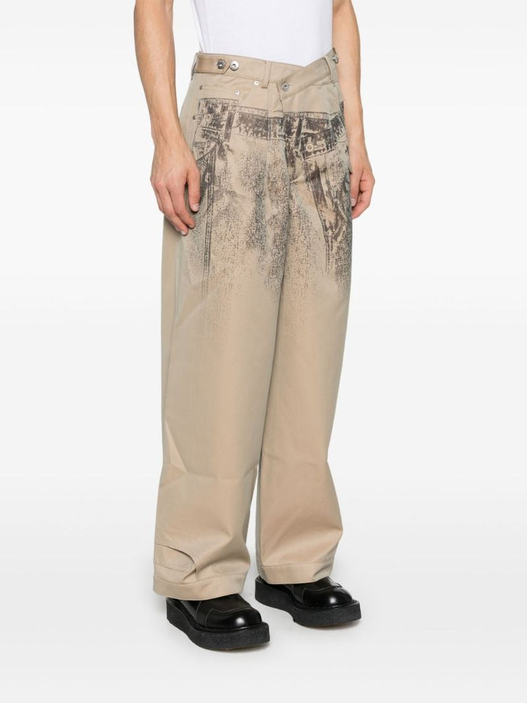 Trompe-l'oeil Straight Trousers