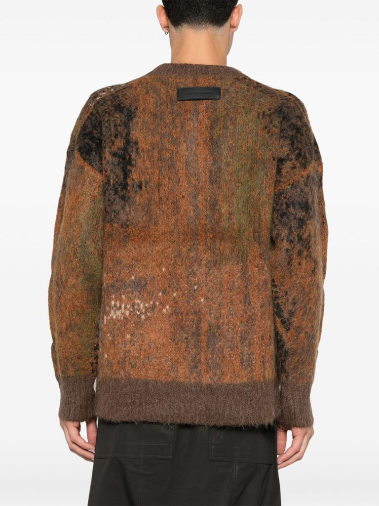 Gradient Distressed Sweater