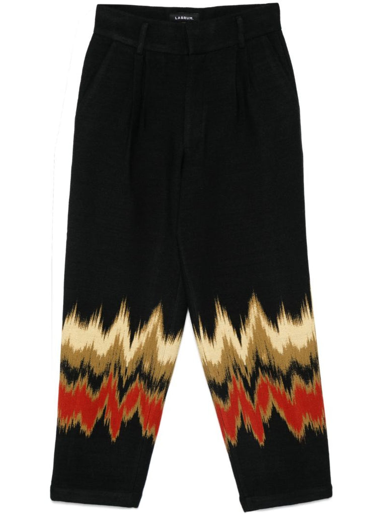 Blurred Straight Trousers