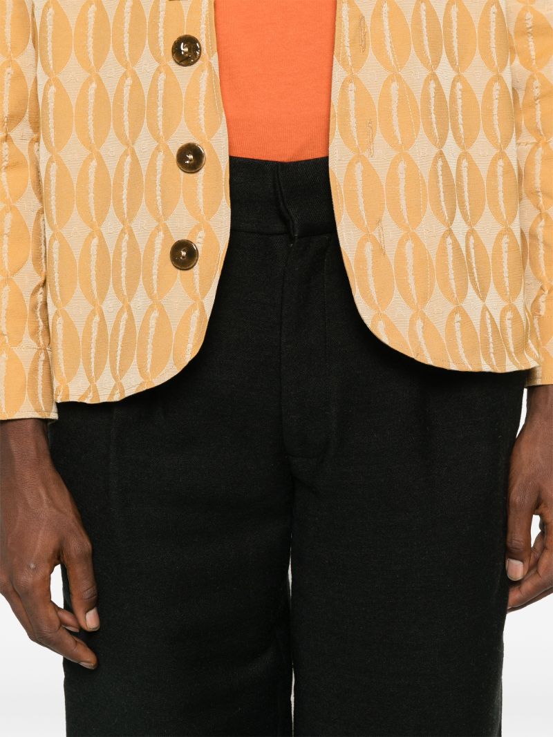 Blurred Straight Trousers