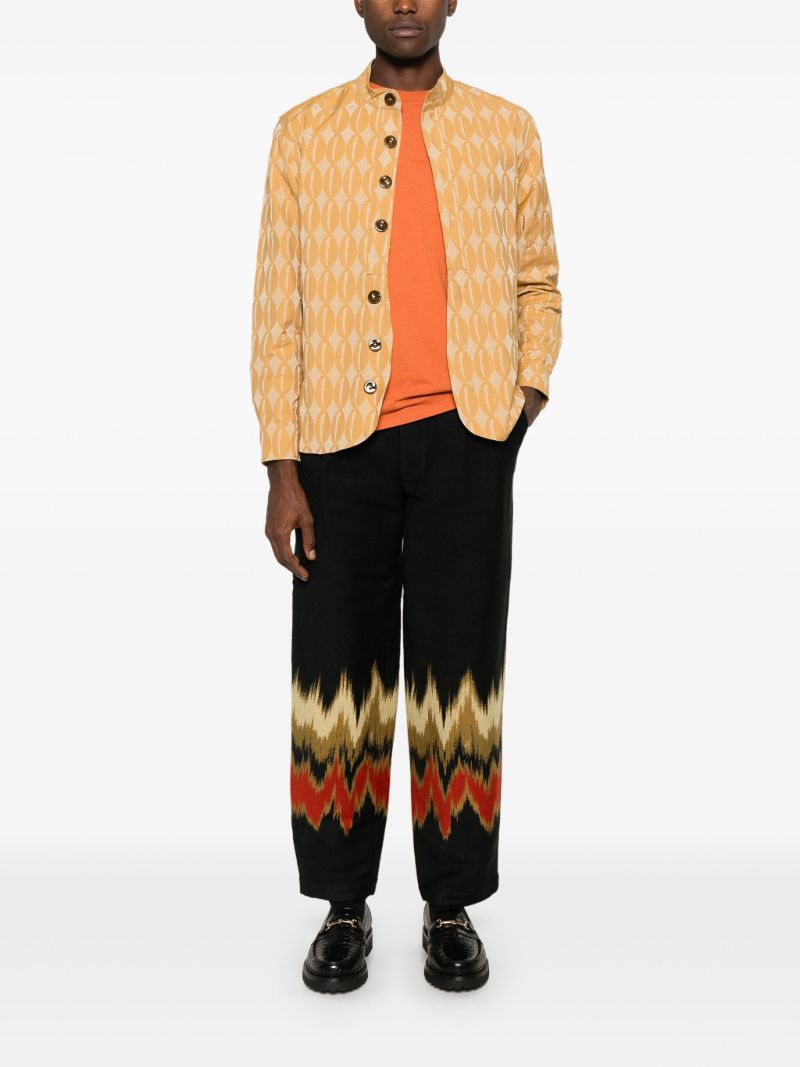 Blurred Straight Trousers