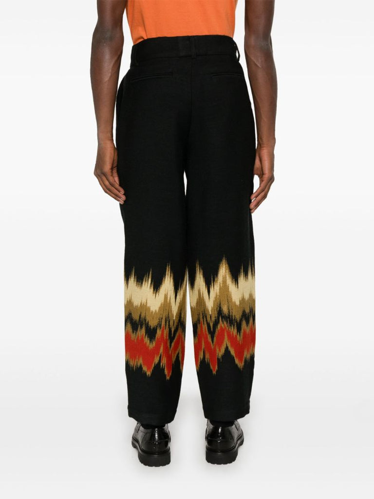 Blurred Straight Trousers