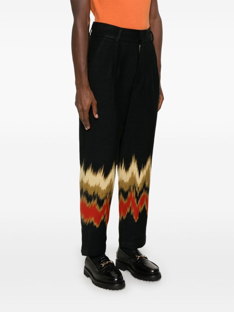 Blurred Straight Trousers
