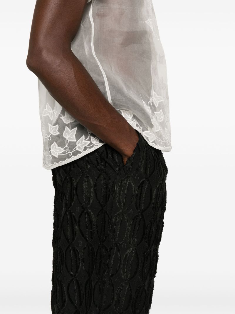 Jacquard Straight Trousers