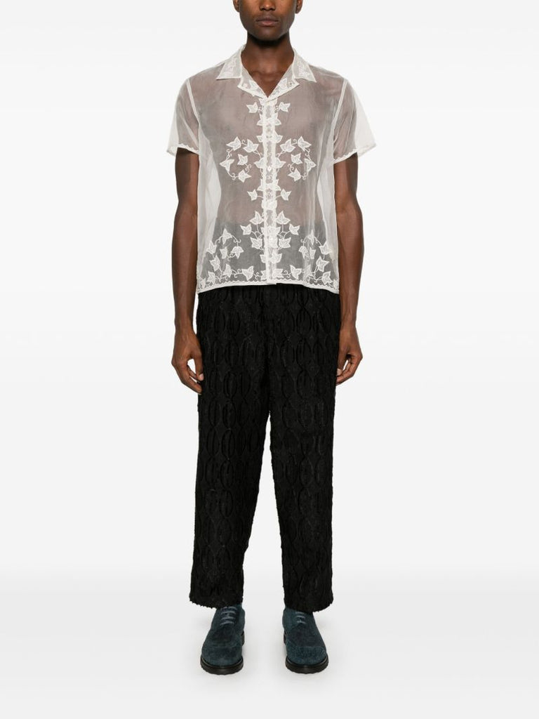 Jacquard Straight Trousers
