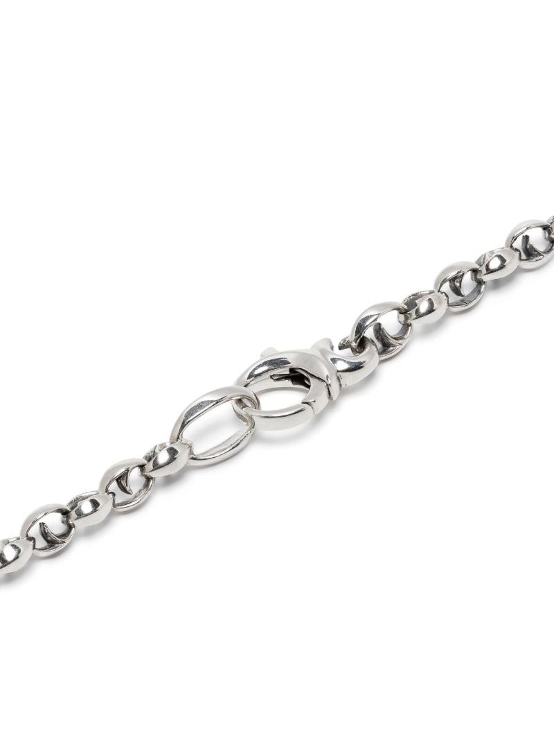 Sterling Silver Inline Razer Tag Necklace