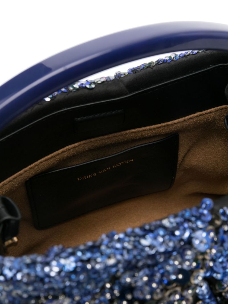 Blue Sequinned Mini Bag