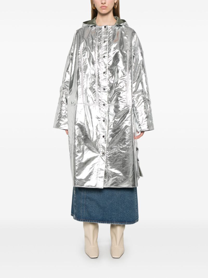 Green Reversible Parka Coat