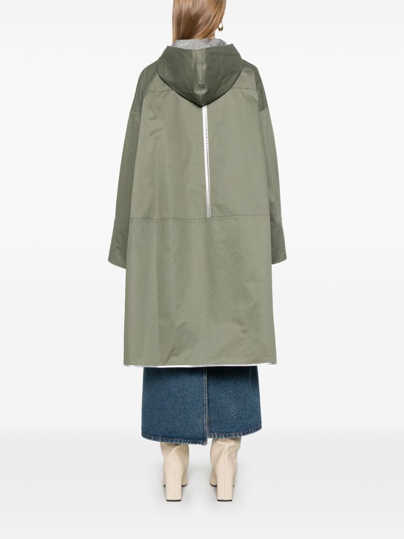 Green Reversible Parka Coat