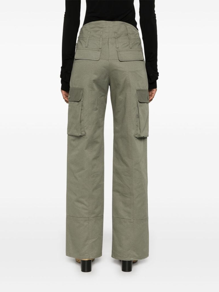 Decorative Zip Straight-legged Trousers