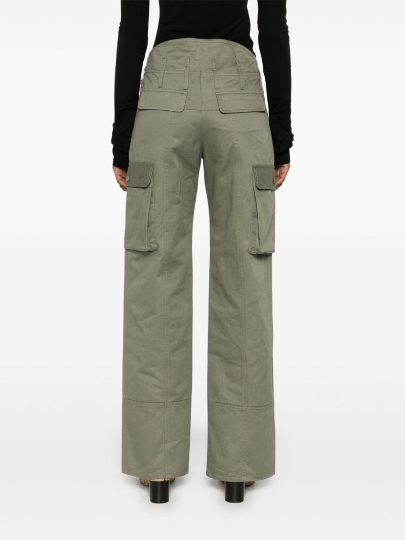 Decorative Zip Straight-legged Trousers