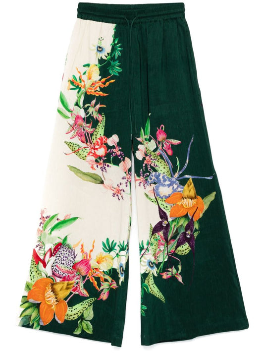 Floral Print Palazzo Trousers