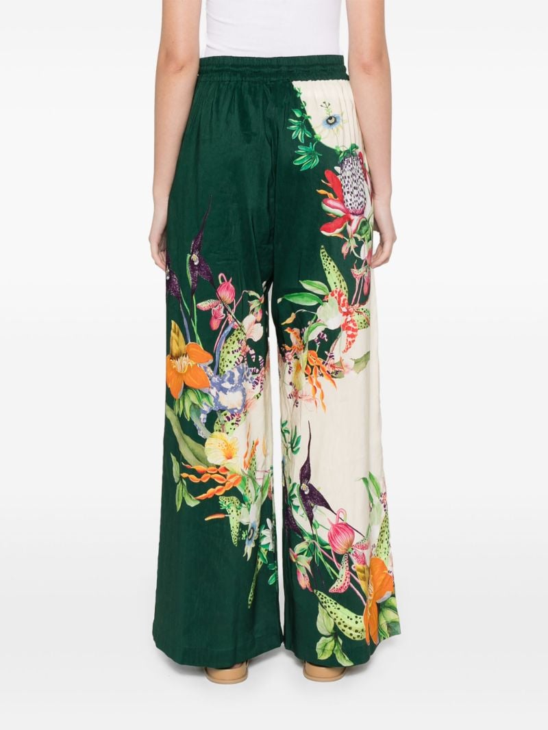 Floral Print Palazzo Trousers