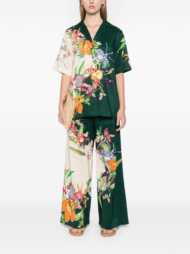 Floral Print Palazzo Trousers