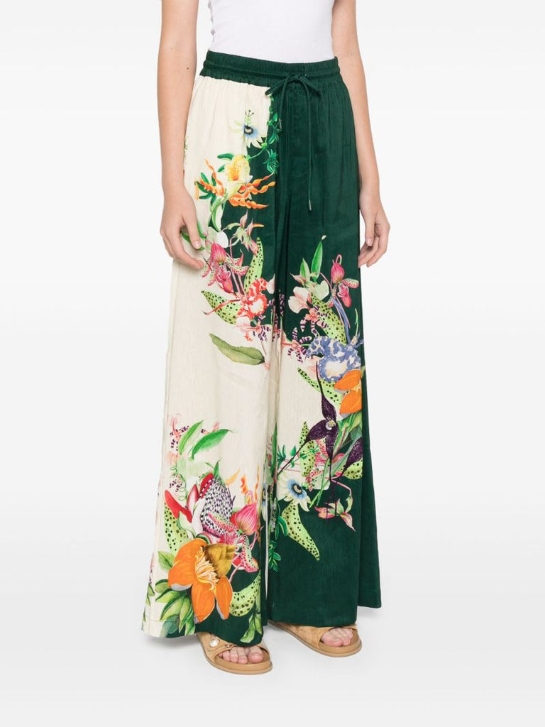 Floral Print Palazzo Trousers