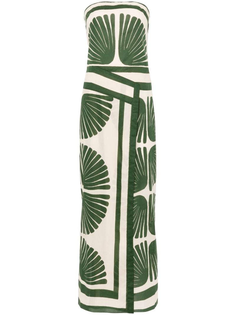 Neutral Ancient Peru Midi Dress
