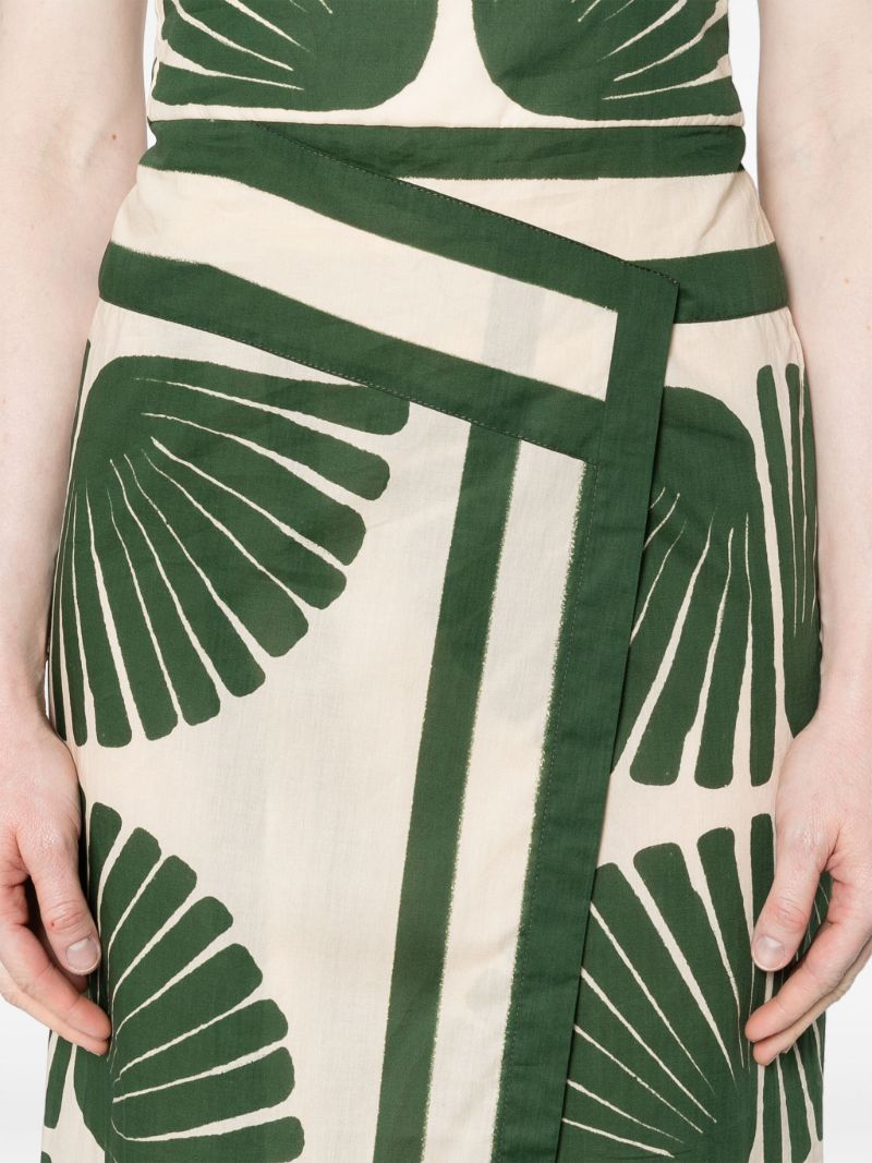 Neutral Ancient Peru Midi Dress