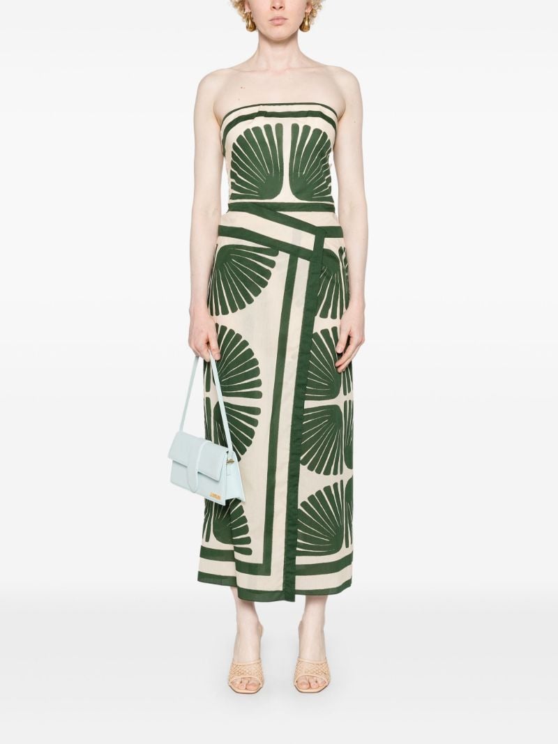 Neutral Ancient Peru Midi Dress