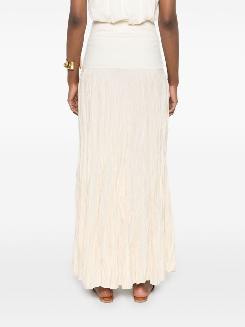 Neutral Light and Sound Organic Linen Maxi Skirt
