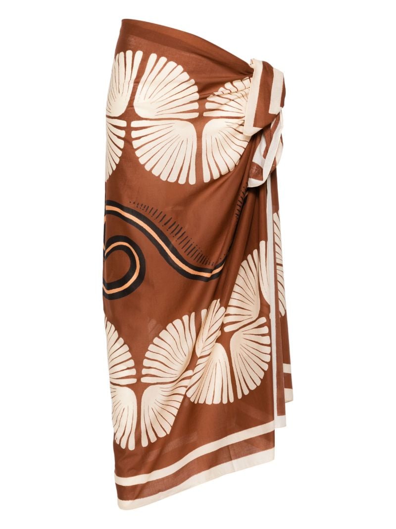 Brown KenÃ_x0083_Â© Geometric-print Cotton PÃ_x0083_Â¡reo