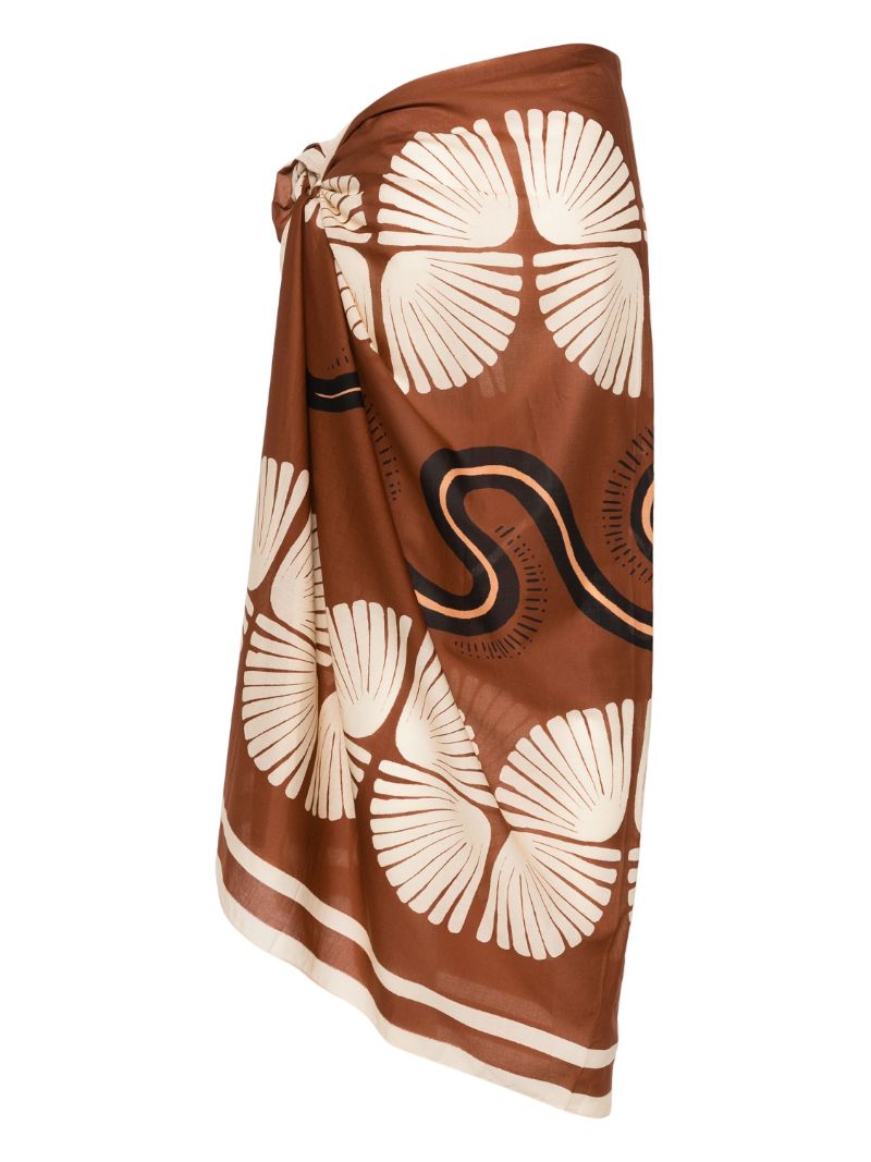 Brown KenÃ_x0083_Â© Geometric-print Cotton PÃ_x0083_Â¡reo