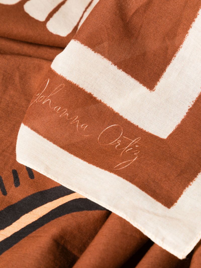Brown KenÃ_x0083_Â© Geometric-print Cotton PÃ_x0083_Â¡reo