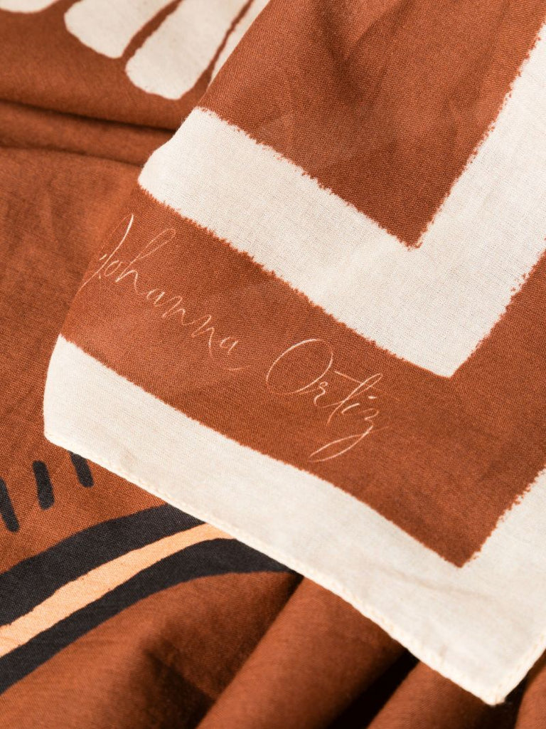 Brown KenÃ_x0083_Â© Geometric-print Cotton PÃ_x0083_Â¡reo