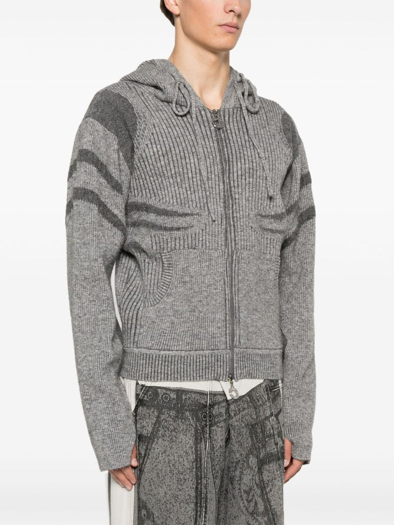 Intarsia-knit Hoodie