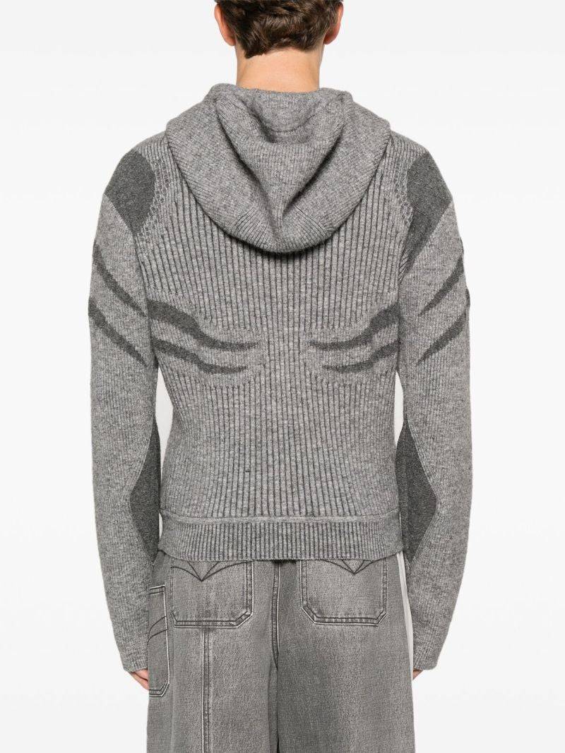 Intarsia-knit Hoodie