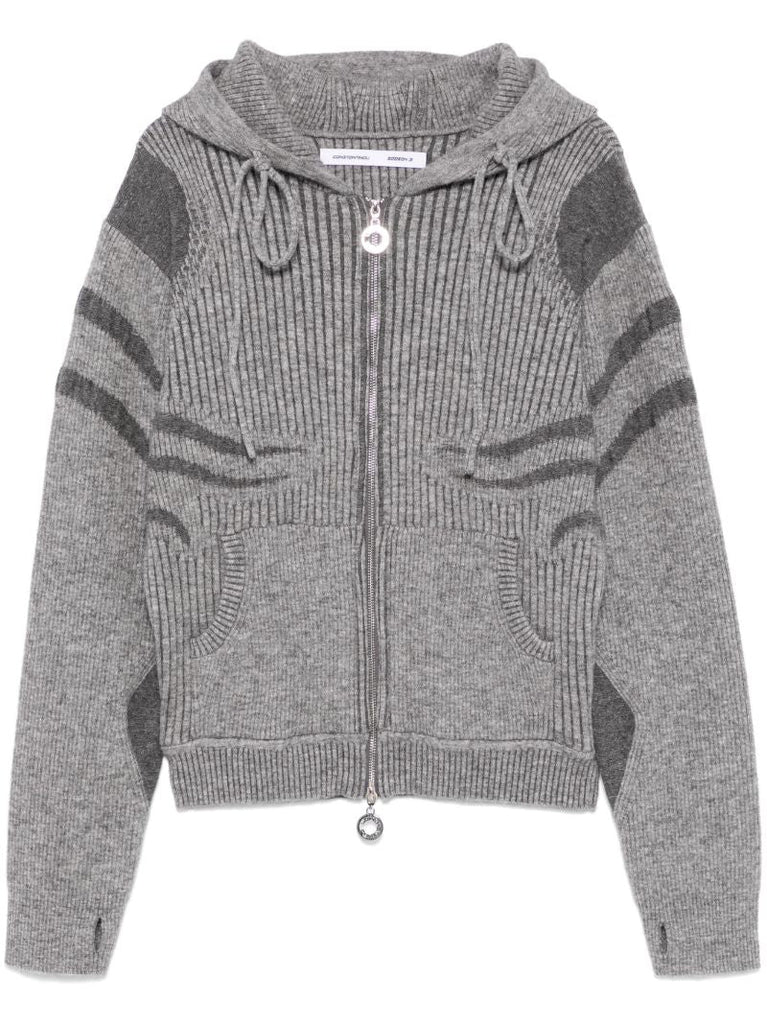 Intarsia-knit Hoodie