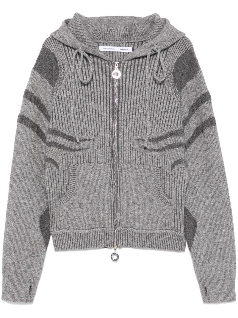 Intarsia-knit Hoodie