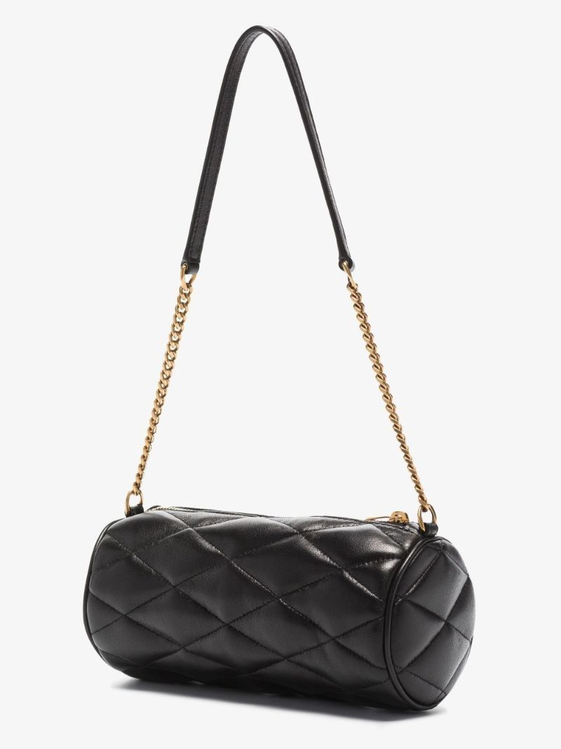 Black Sade Leather Shoulder Bag