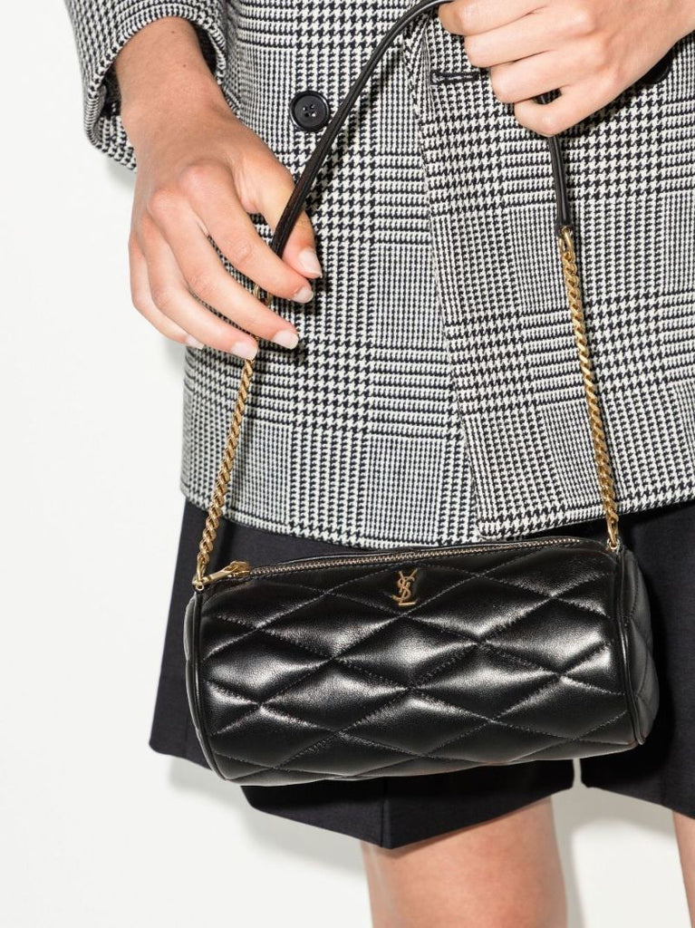 Black Sade Leather Shoulder Bag
