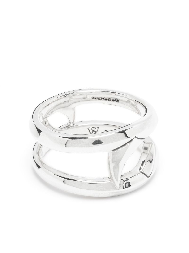 Sterling Silver Double Thorn Ring