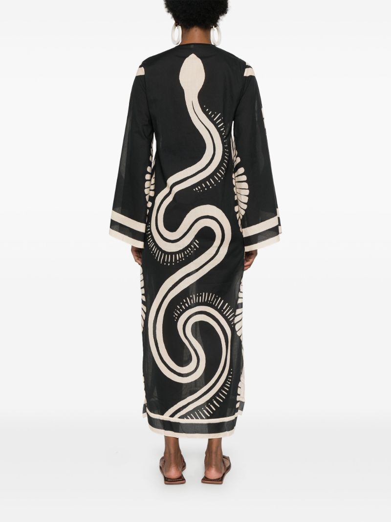 Black Natural Wisdom Cotton Dress