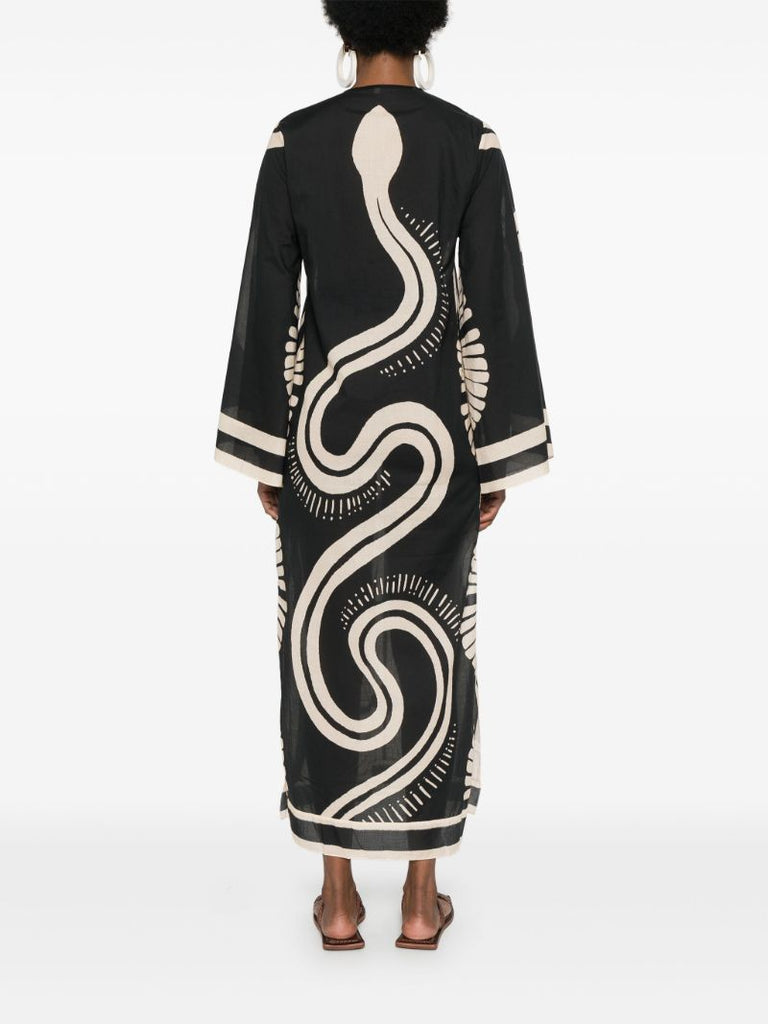 Black Natural Wisdom Cotton Dress