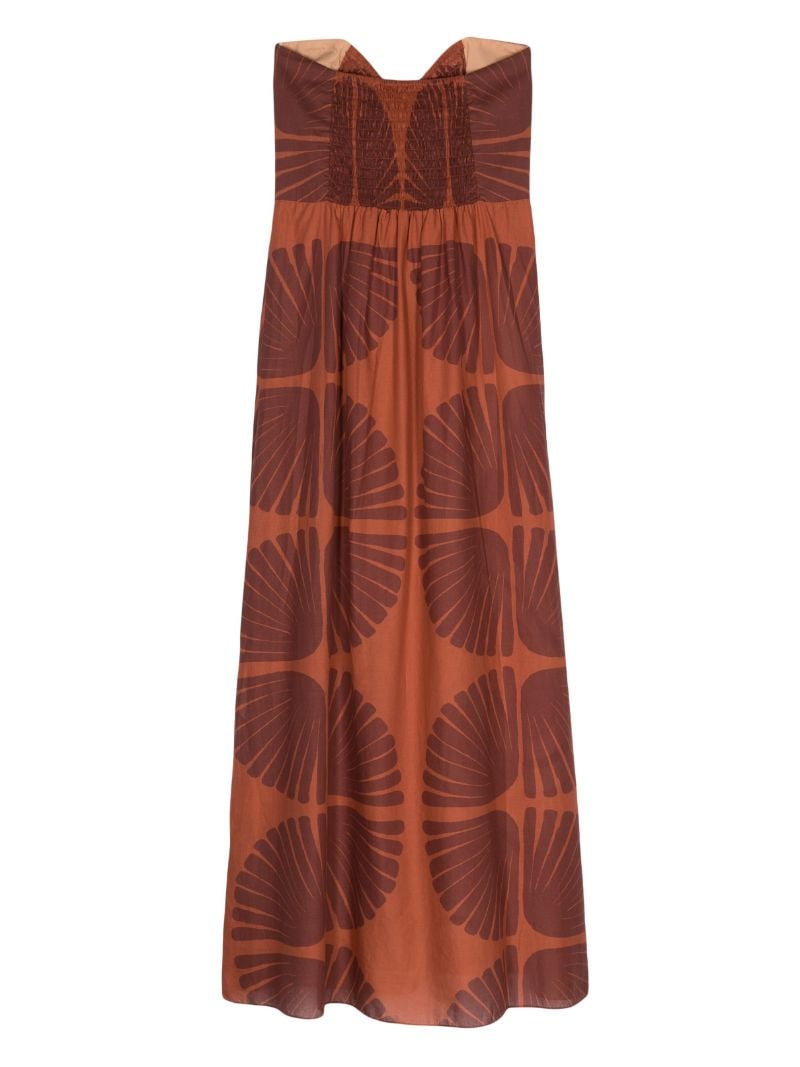 Brown Mother of All Waters Cotton Dress