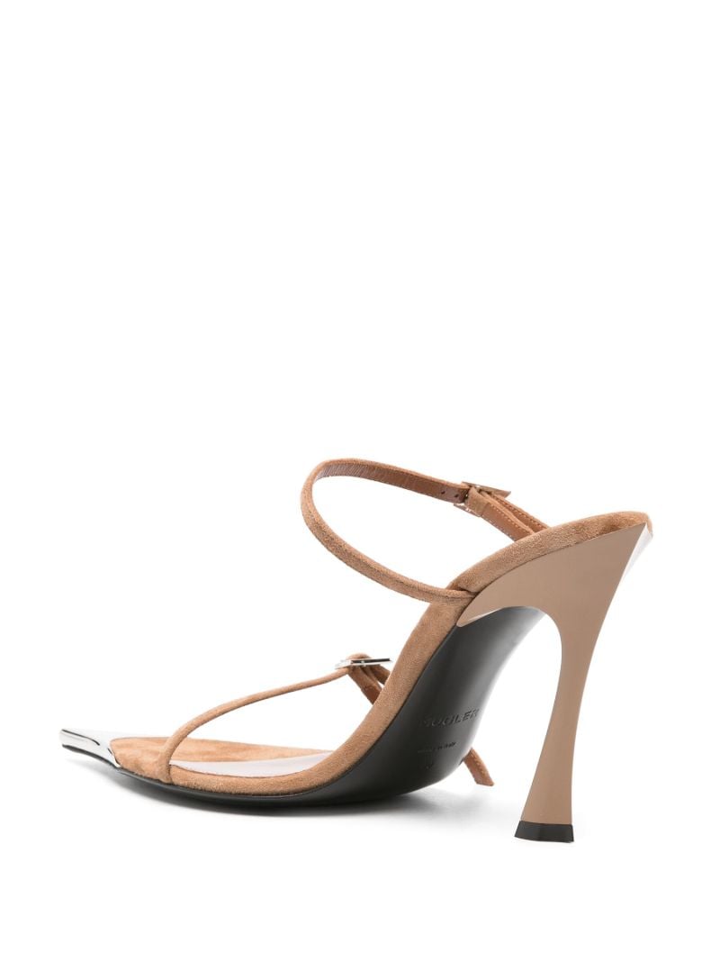 Brown Fang 95 Leather Mule Sandals