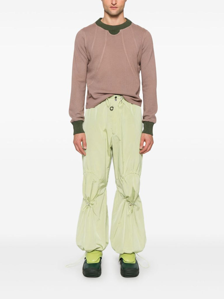 Waffle-texture Sweatshirt