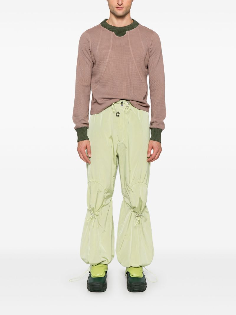 Waffle-texture Sweatshirt