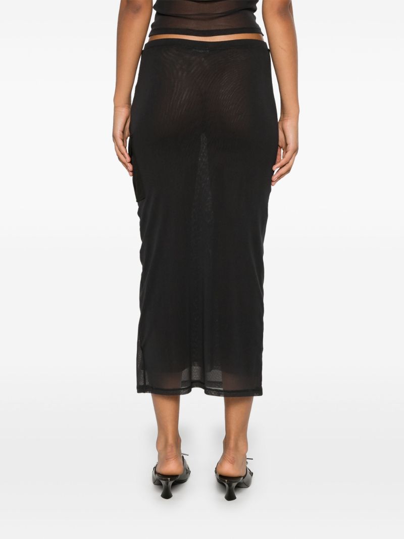 Mesh Cargo Skirt