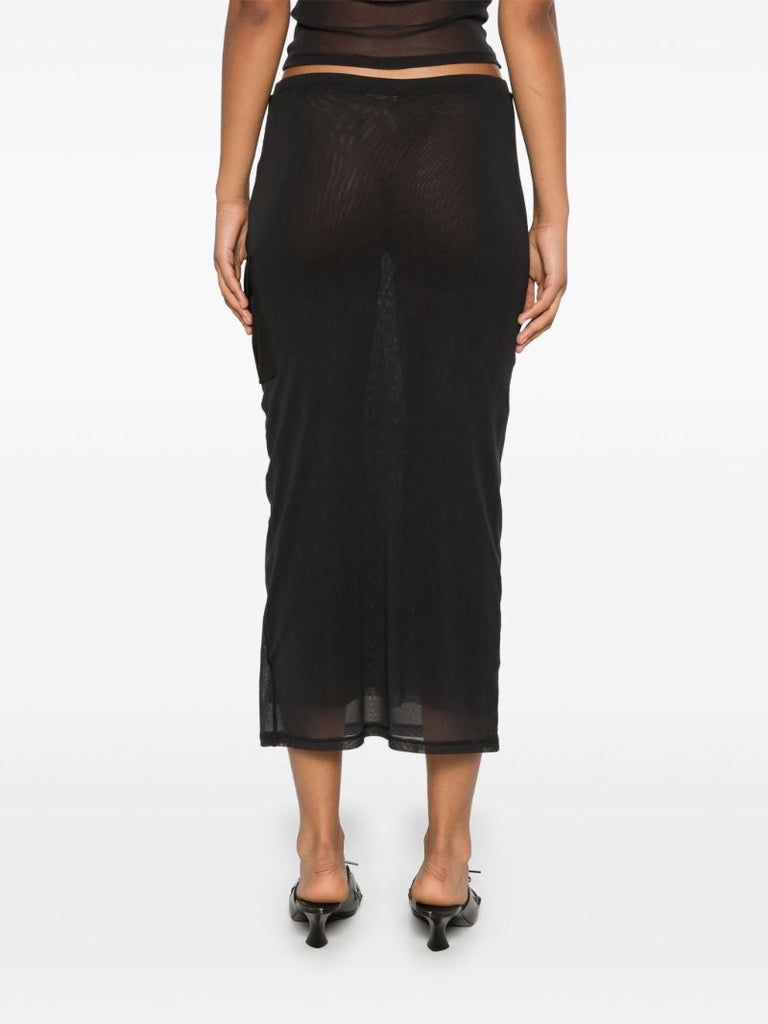Mesh Cargo Skirt