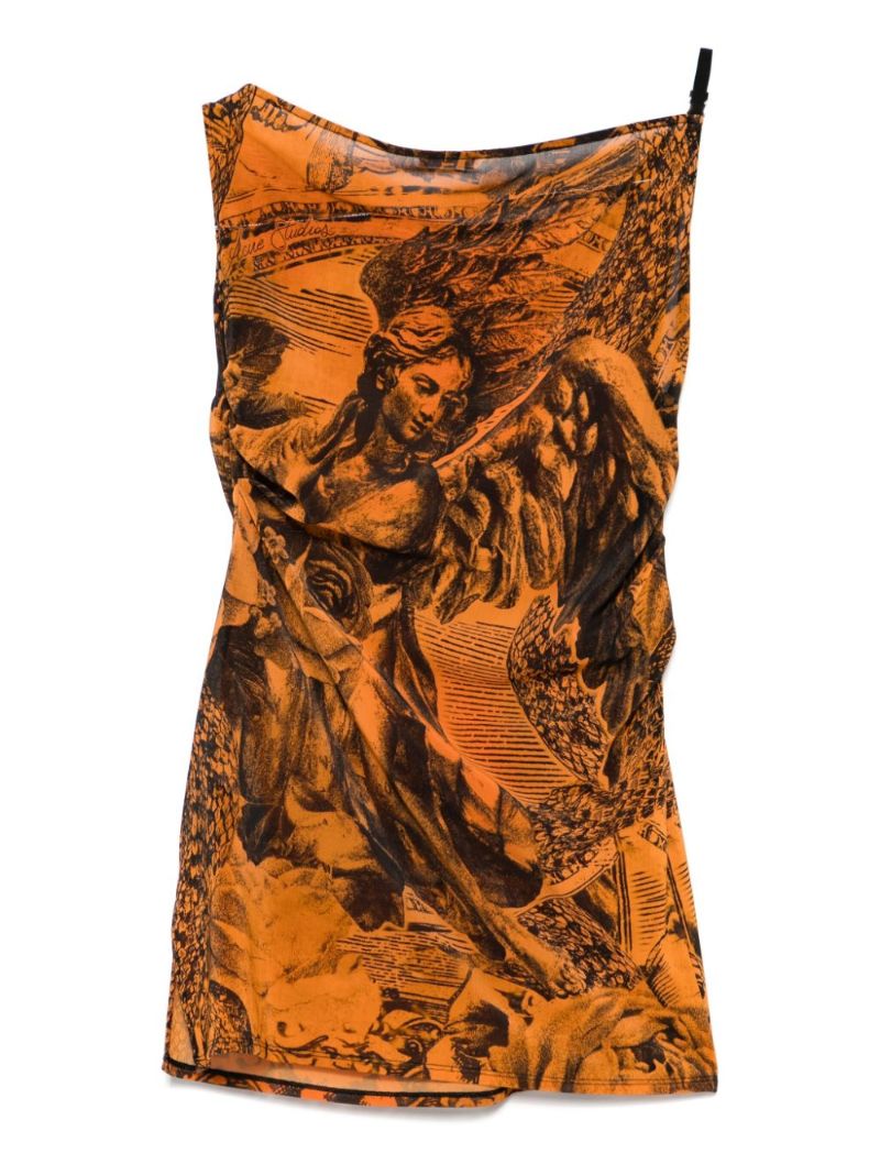 Printed Mini Dress