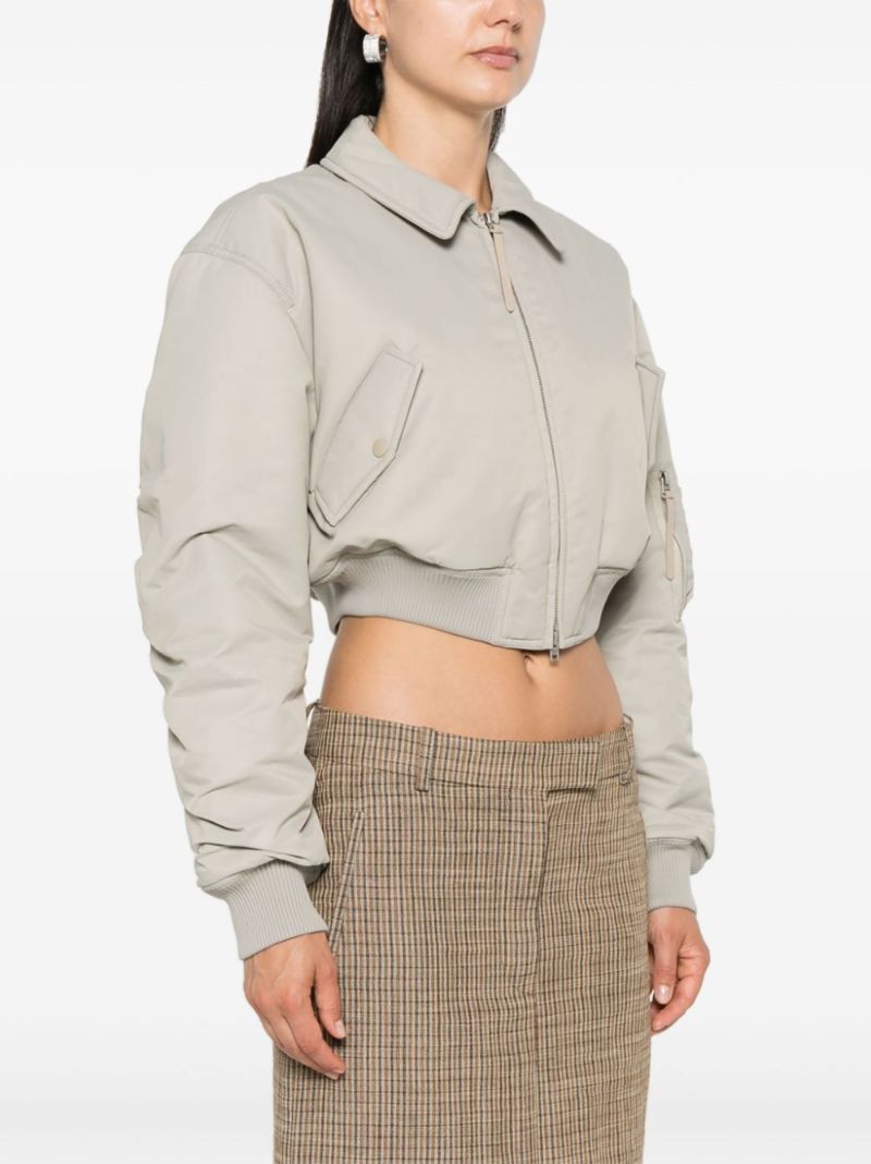 Logo-embroidered Bomber Jacket