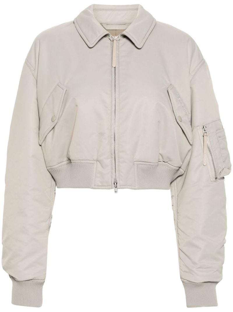 Logo-embroidered Bomber Jacket