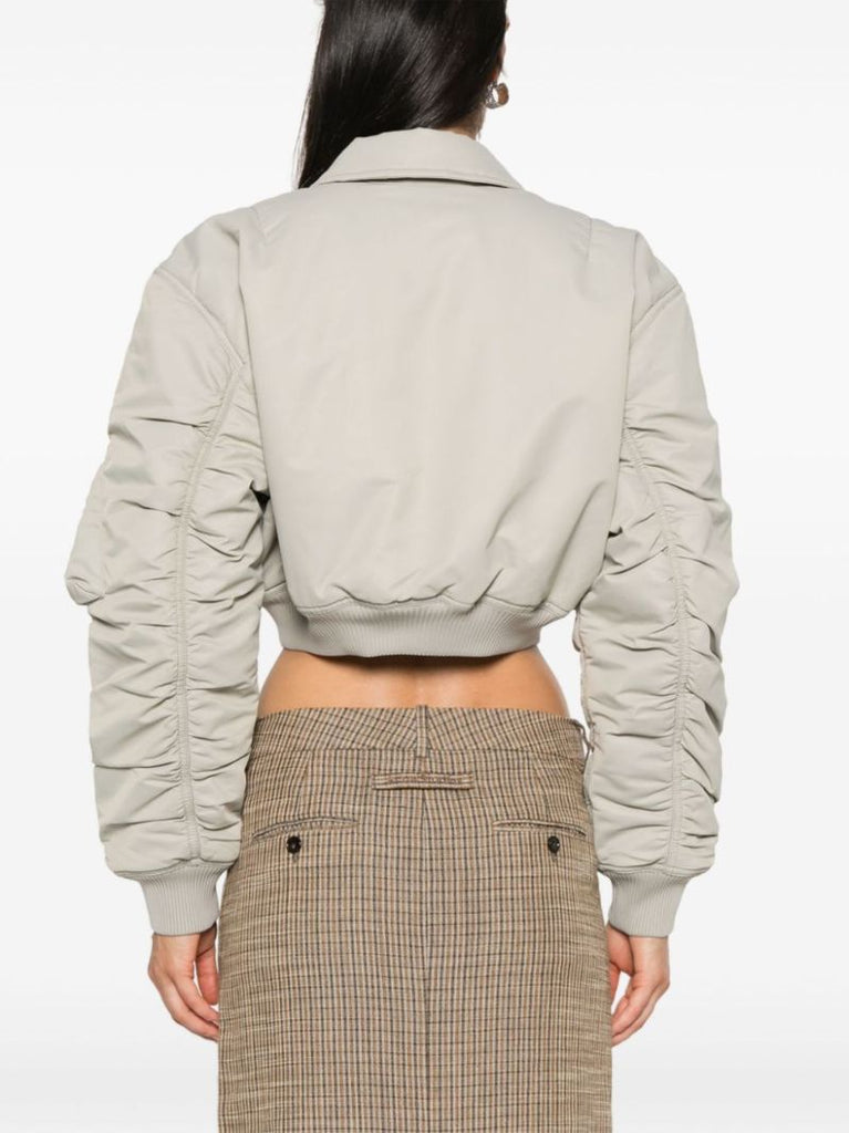 Logo-embroidered Bomber Jacket