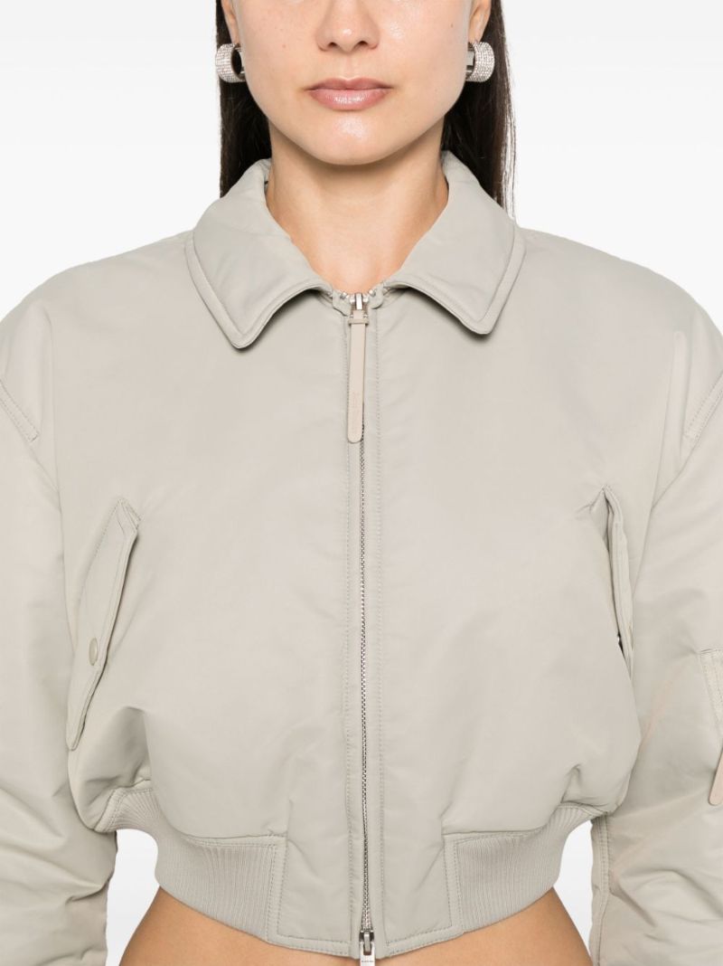 Logo-embroidered Bomber Jacket