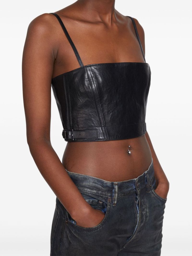 Leather Crop Top