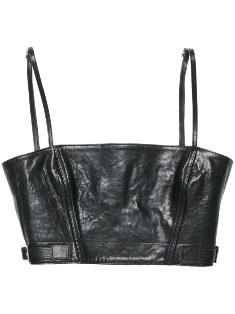 Leather Crop Top